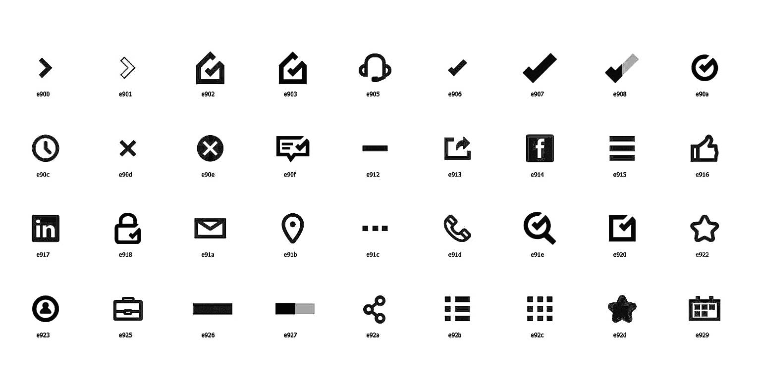 application frontend design icon-set