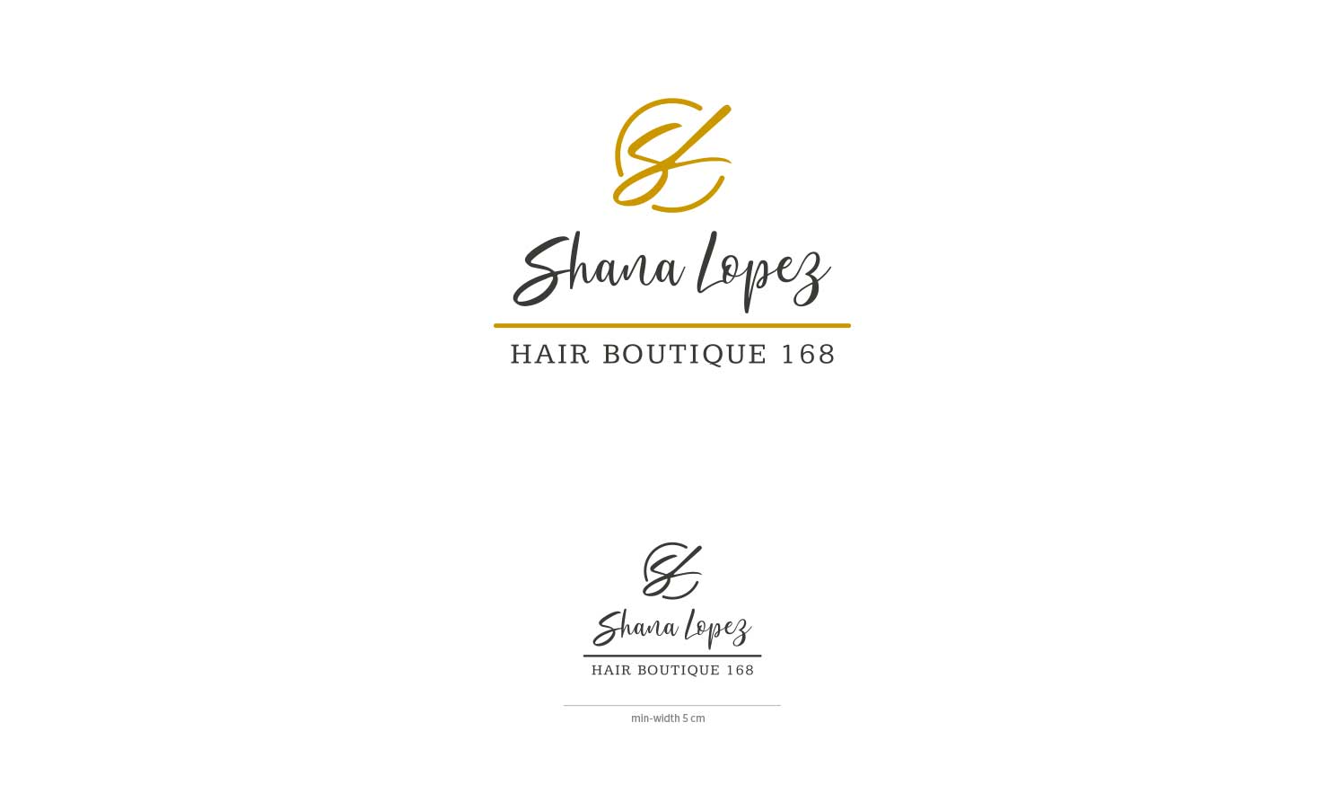 design brand identity hair boutique lugano 