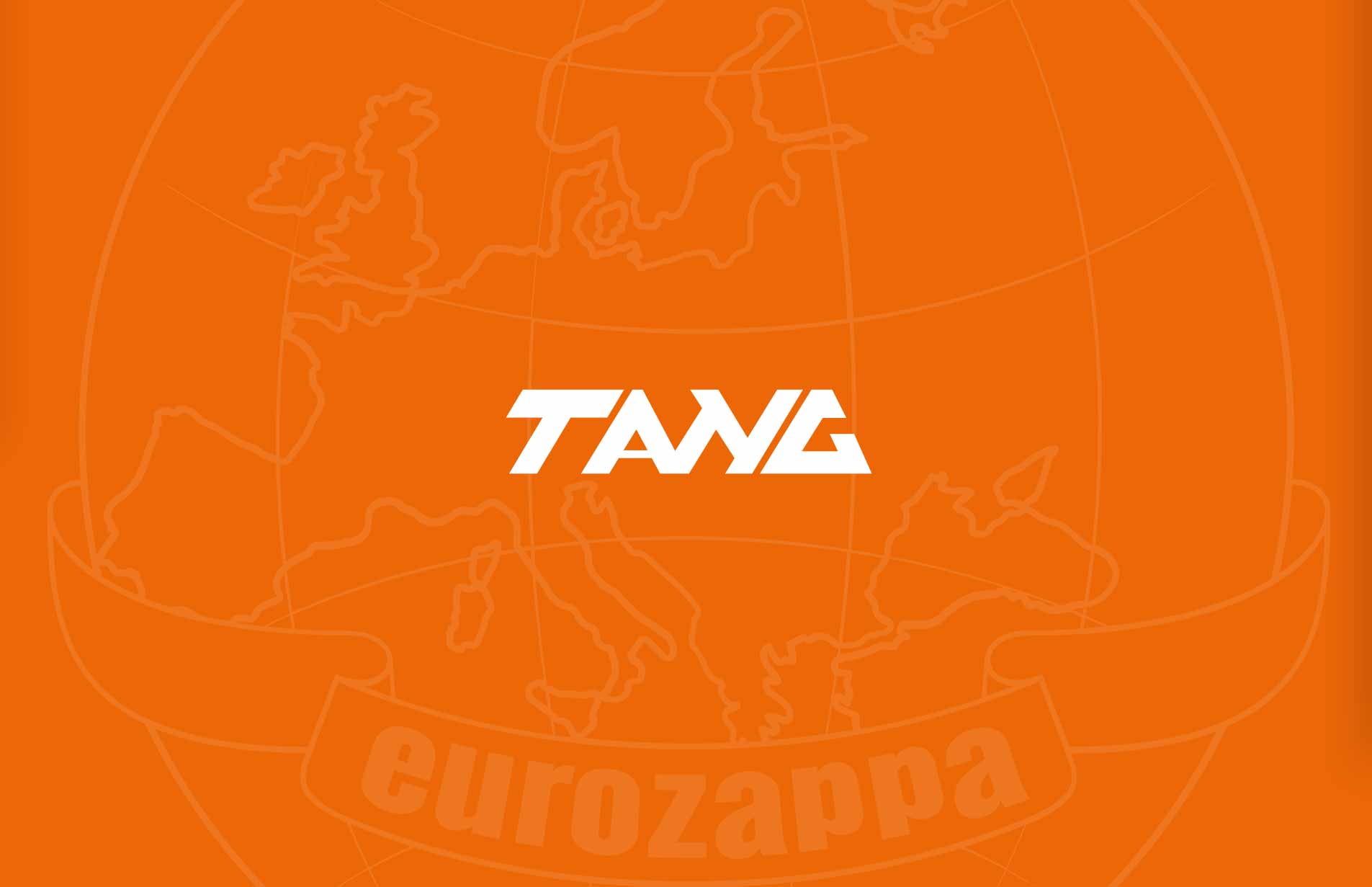 company logo restyling on orange background