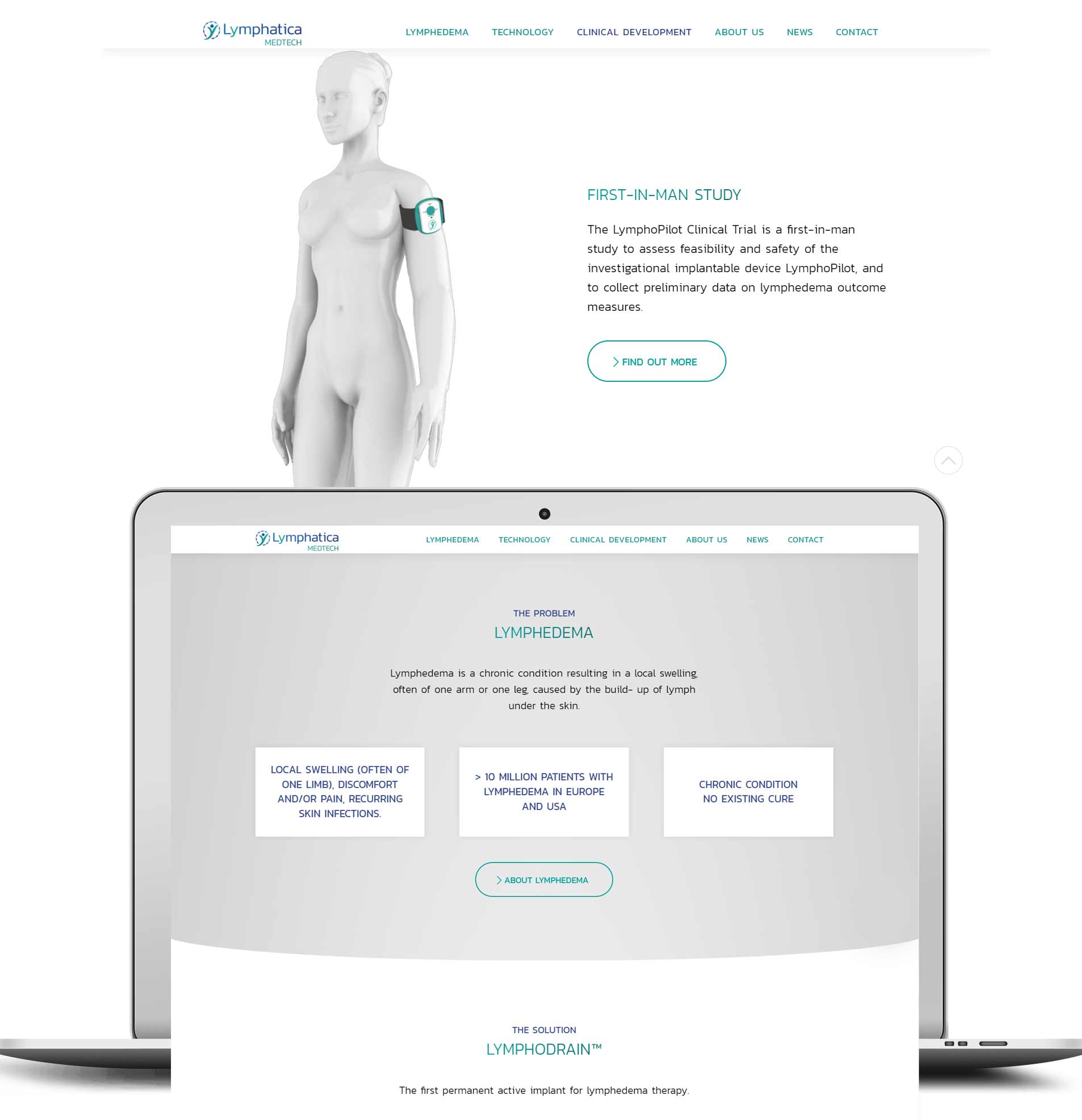 design sito web azienda medtech svizzera
