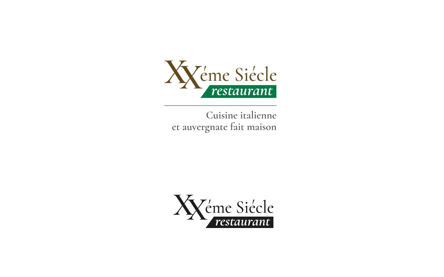 logo per ristorante professionale con design menu